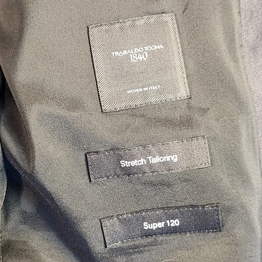 BOSS Hugo Boss Blazer Mens 40S Charcoal Gray Super 120s Wool Trabaldo Togna